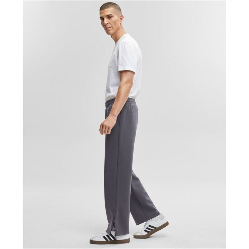 Mode of One Mens Ebony Grey Fleece Wall Pants XXL Straight Leg Ankle Zip NEW